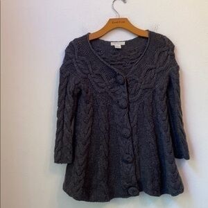 GRACIE GREY CARDIGAN SIZE SMALL